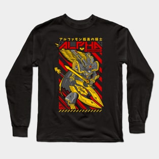 Alphamon Digimon Long Sleeve T-Shirt